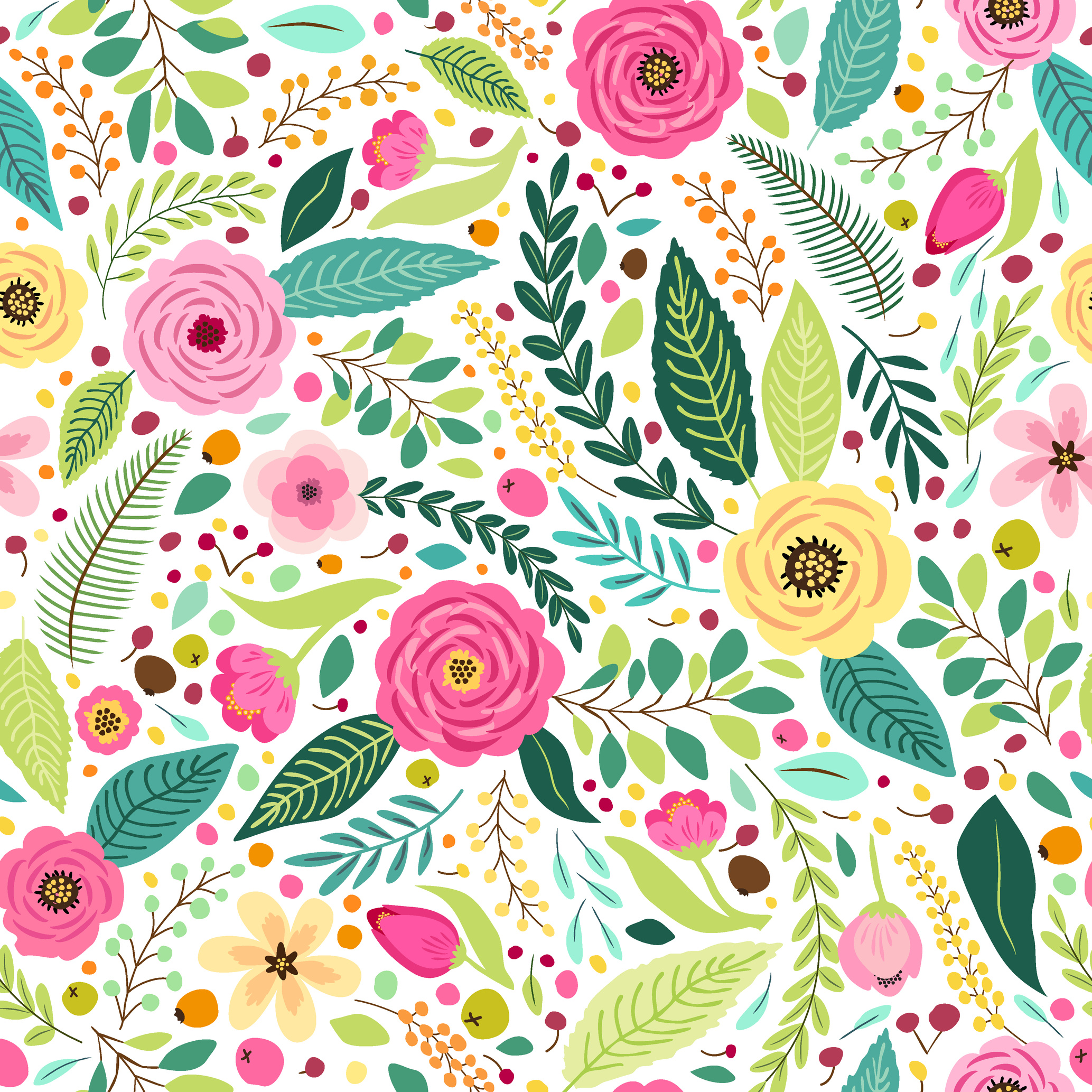 Floral Pattern Background 